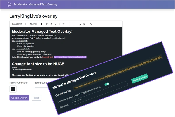 MMTO moderator permissions interface